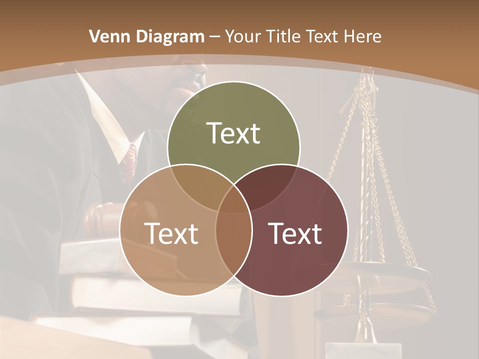 Judge Listening Closely In The Courtroom PowerPoint Template