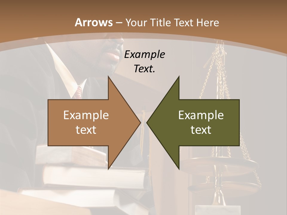 Judge Listening Closely In The Courtroom PowerPoint Template