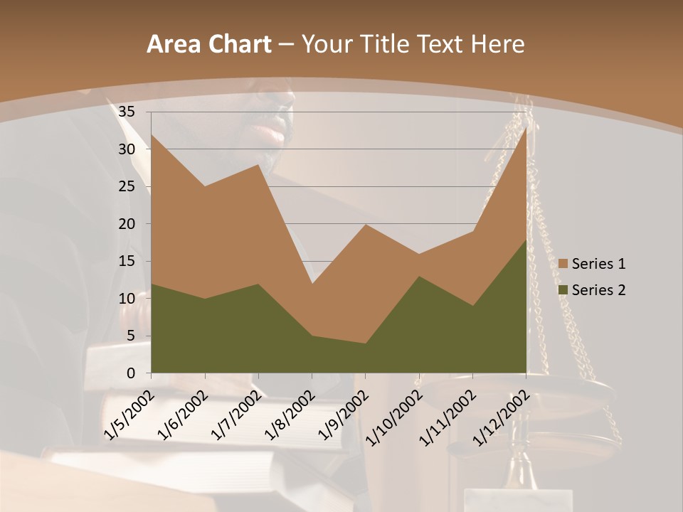 Judge Listening Closely In The Courtroom PowerPoint Template
