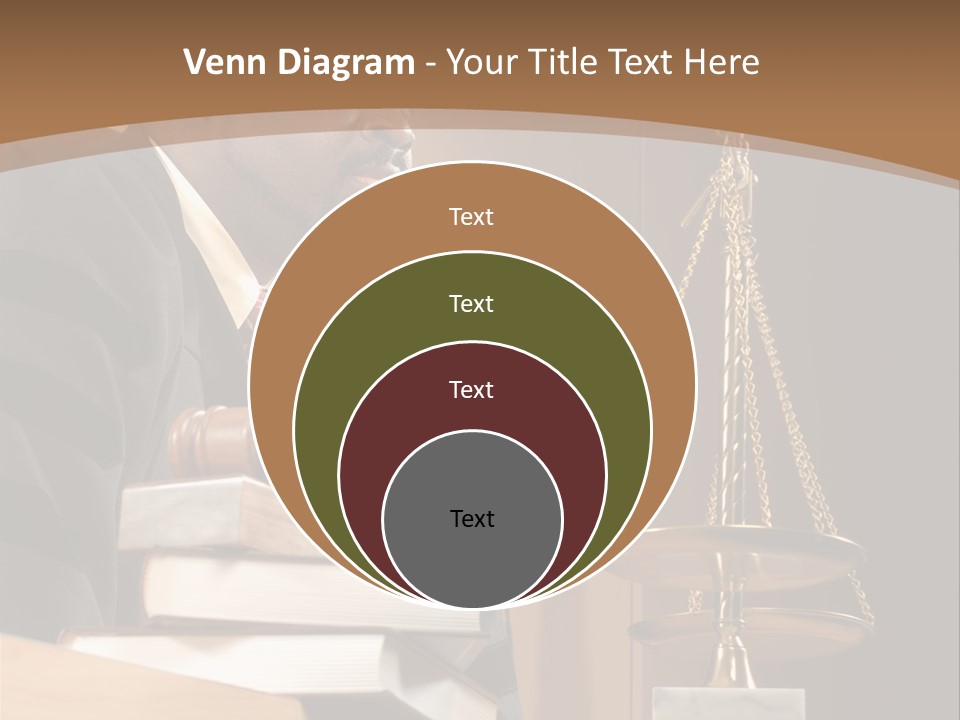 Judge Listening Closely In The Courtroom PowerPoint Template