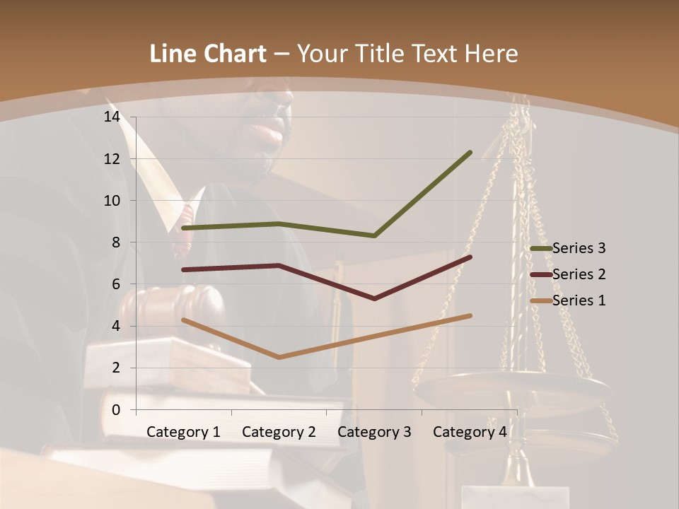 Judge Listening Closely In The Courtroom PowerPoint Template