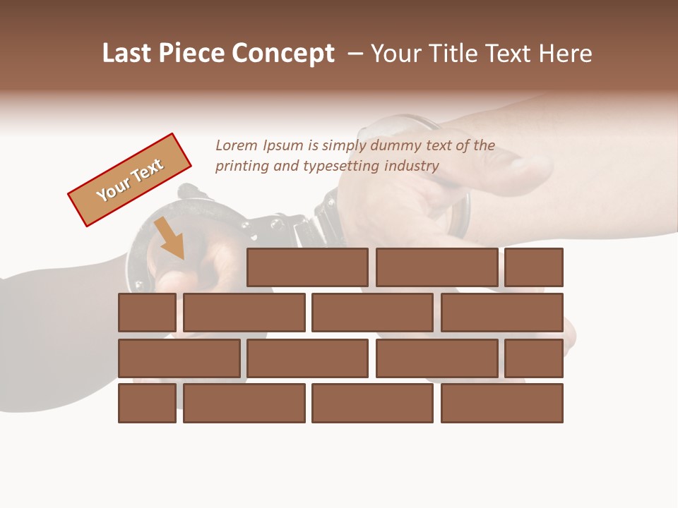 Handcuffed Hispanic Man Hands And African Woman Isolated On White Background PowerPoint Template