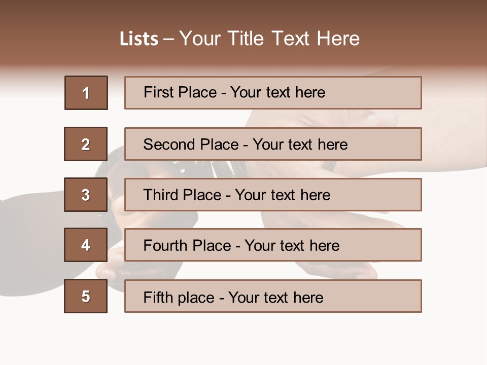 Handcuffed Hispanic Man Hands And African Woman Isolated On White Background PowerPoint Template