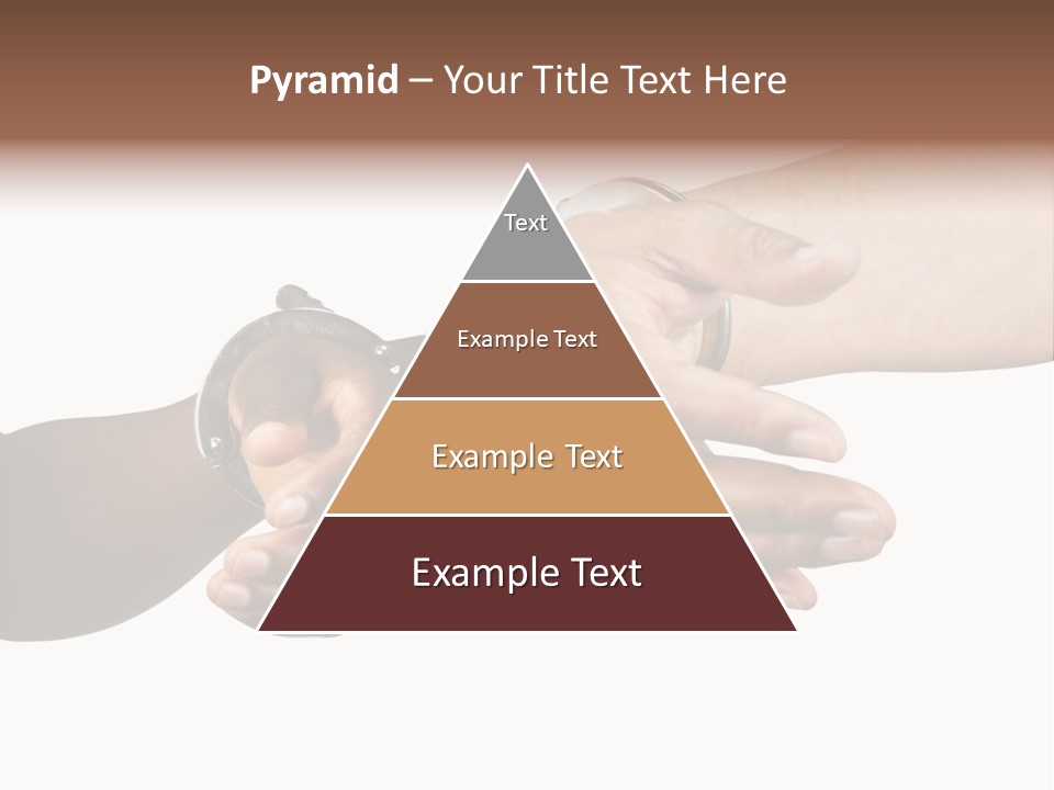 Handcuffed Hispanic Man Hands And African Woman Isolated On White Background PowerPoint Template