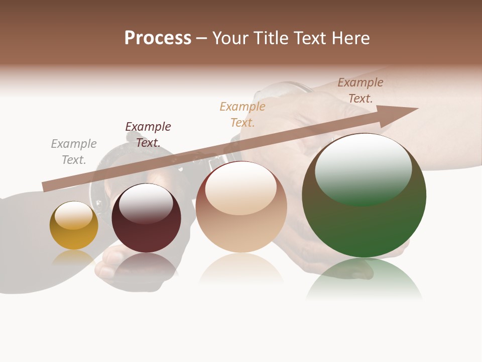 Handcuffed Hispanic Man Hands And African Woman Isolated On White Background PowerPoint Template