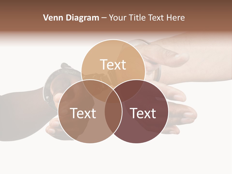 Handcuffed Hispanic Man Hands And African Woman Isolated On White Background PowerPoint Template