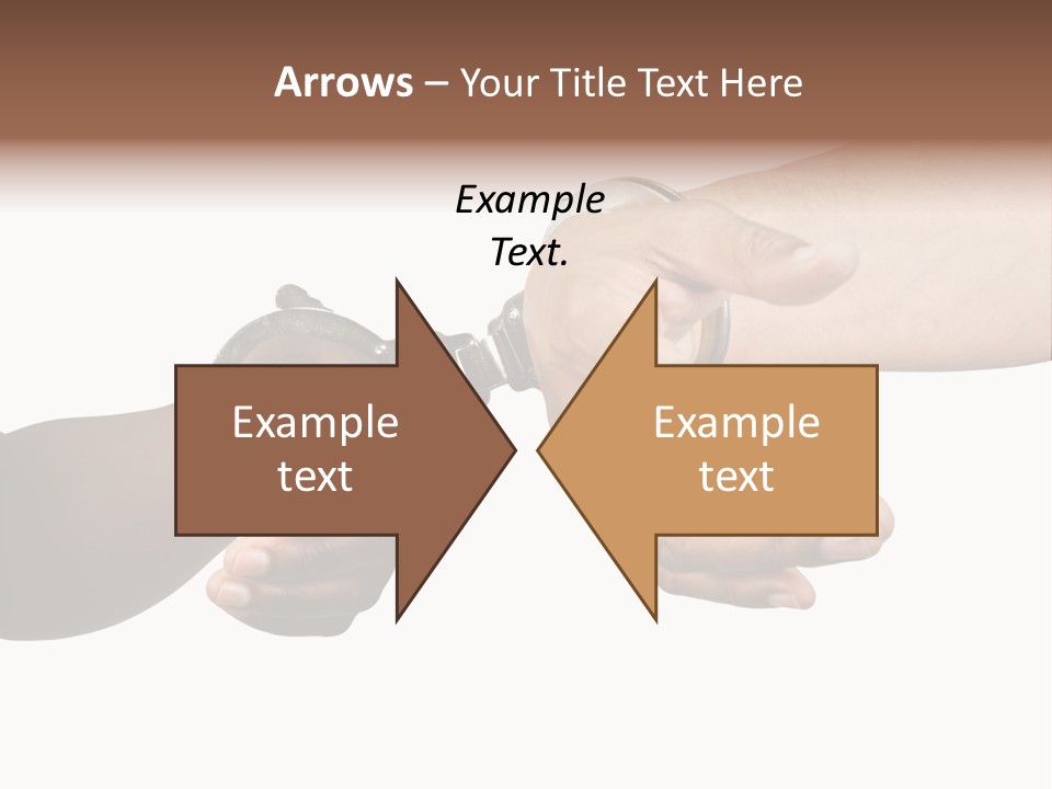 Handcuffed Hispanic Man Hands And African Woman Isolated On White Background PowerPoint Template