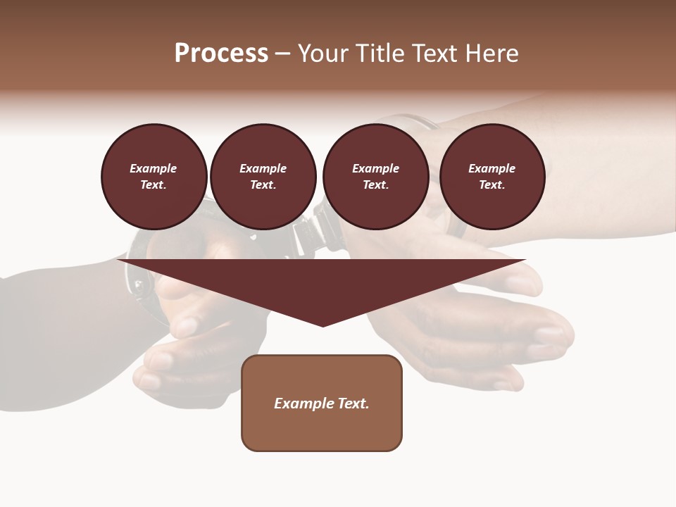 Handcuffed Hispanic Man Hands And African Woman Isolated On White Background PowerPoint Template