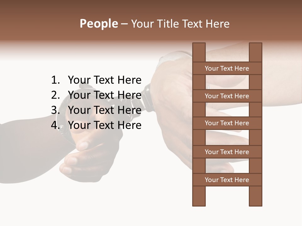 Handcuffed Hispanic Man Hands And African Woman Isolated On White Background PowerPoint Template