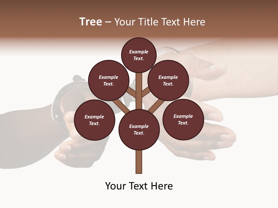 Handcuffed Hispanic Man Hands And African Woman Isolated On White Background PowerPoint Template