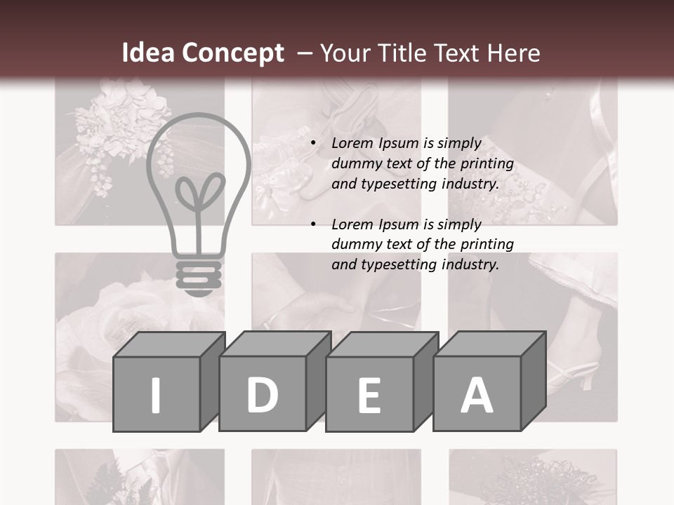 A Brochure With A Bunch Of Different Pictures PowerPoint Template