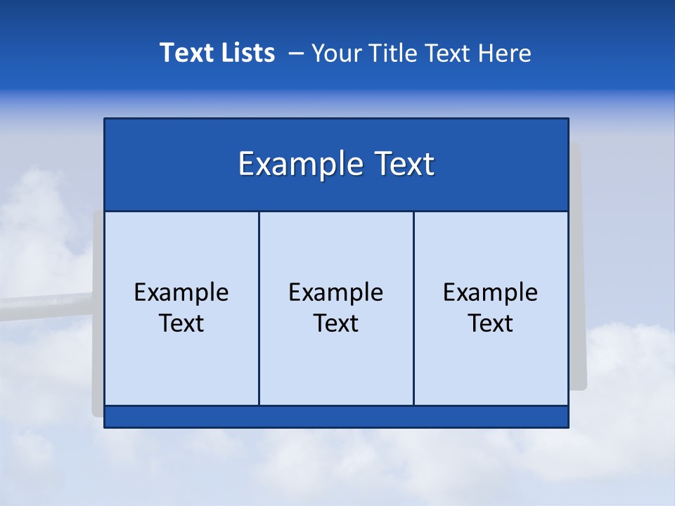 A Close Up On A Red Traffic Light With Blue Sky And Clouds In The Background. PowerPoint Template