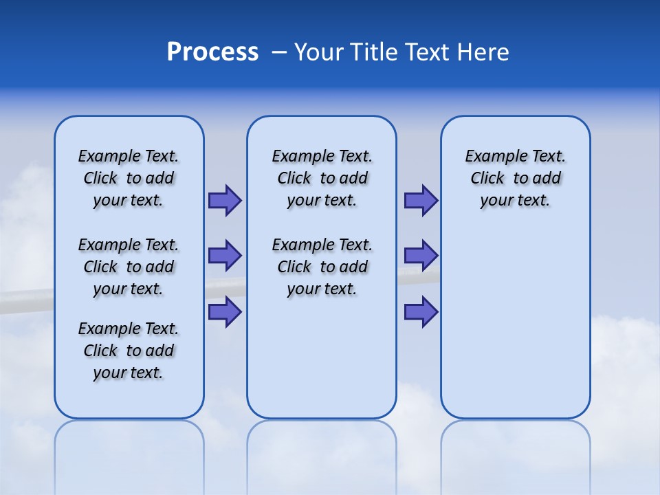 A Close Up On A Red Traffic Light With Blue Sky And Clouds In The Background. PowerPoint Template