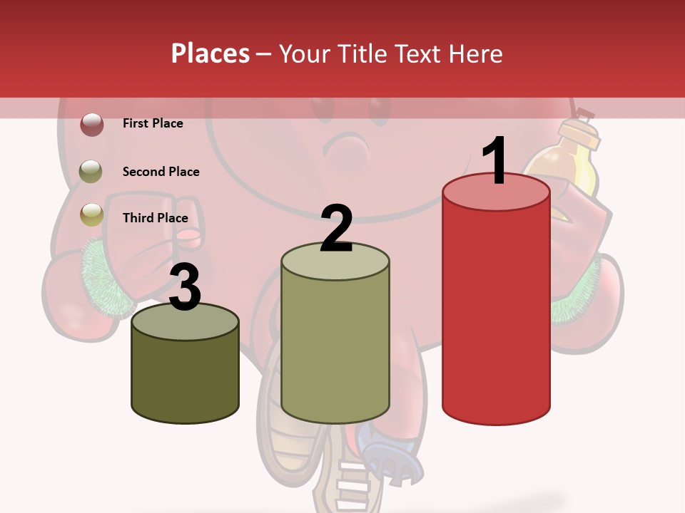 A Heart Running And Making Exercises PowerPoint Template