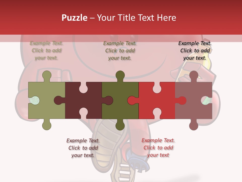 A Heart Running And Making Exercises PowerPoint Template