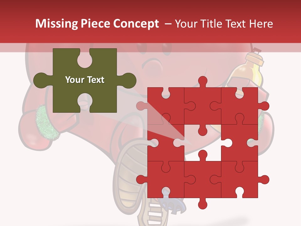 A Heart Running And Making Exercises PowerPoint Template