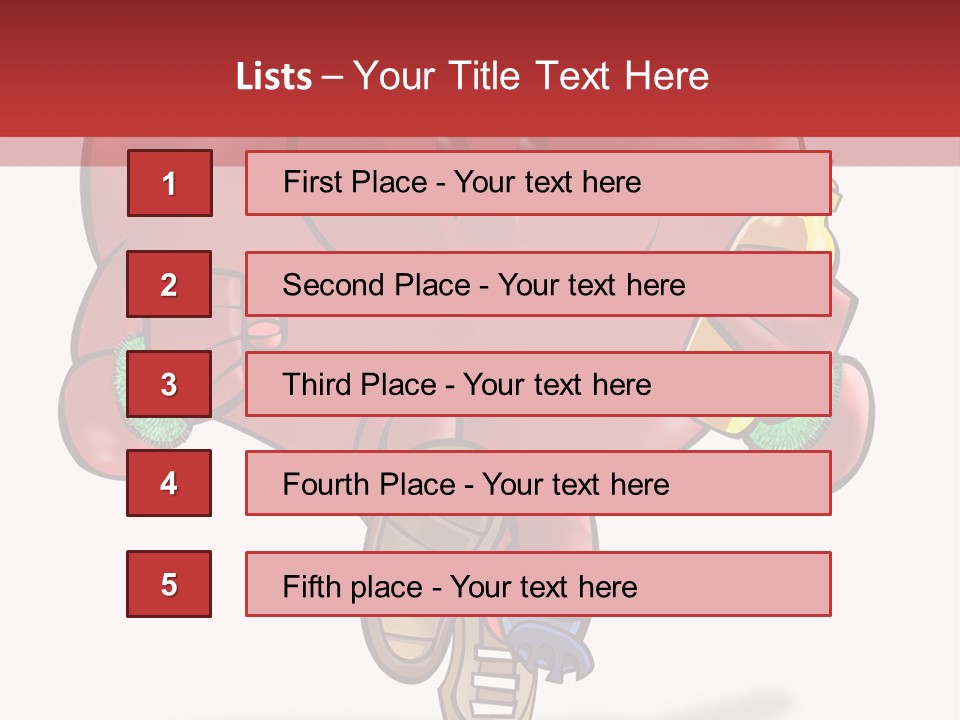 A Heart Running And Making Exercises PowerPoint Template