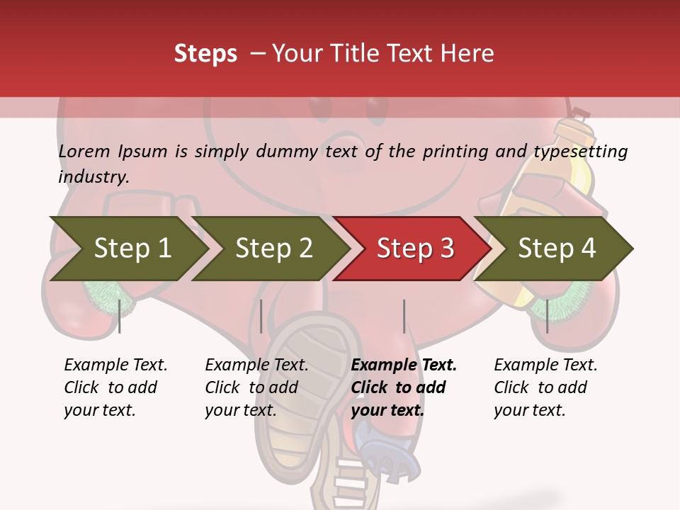 A Heart Running And Making Exercises PowerPoint Template