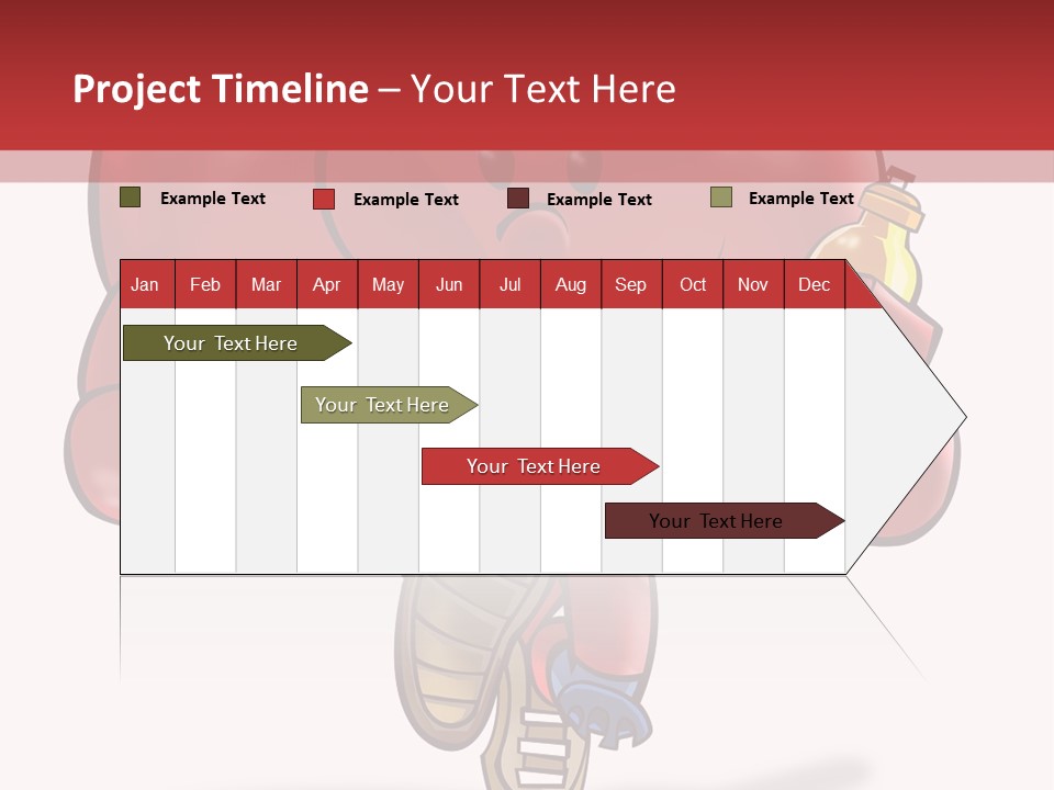 A Heart Running And Making Exercises PowerPoint Template