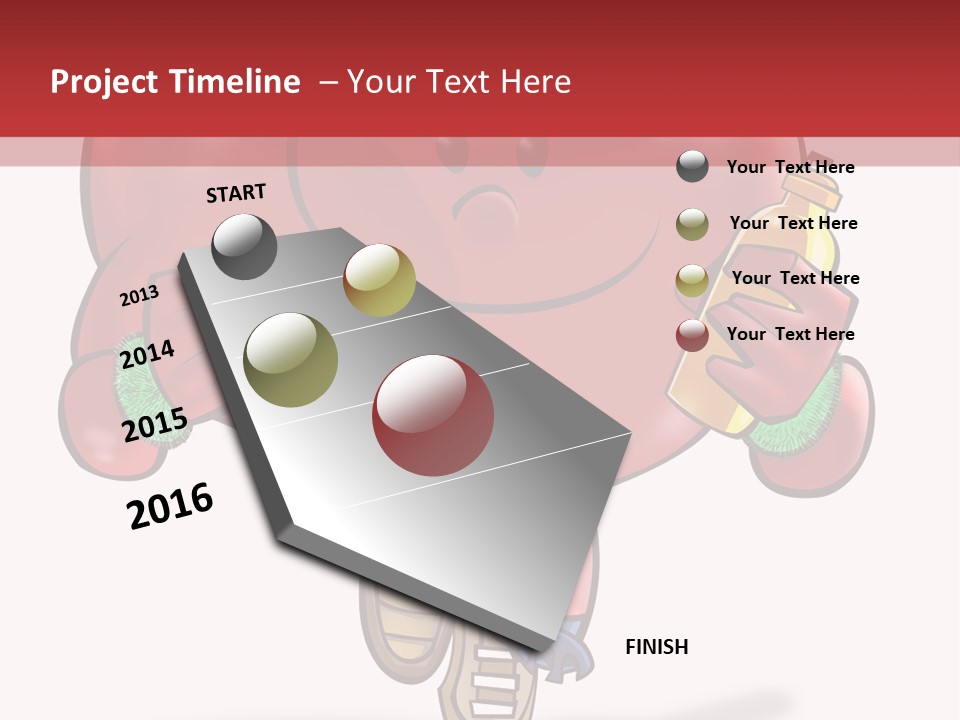 A Heart Running And Making Exercises PowerPoint Template