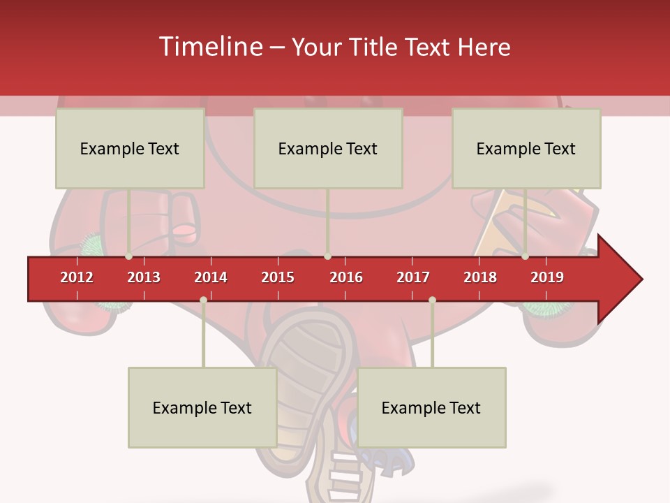 A Heart Running And Making Exercises PowerPoint Template