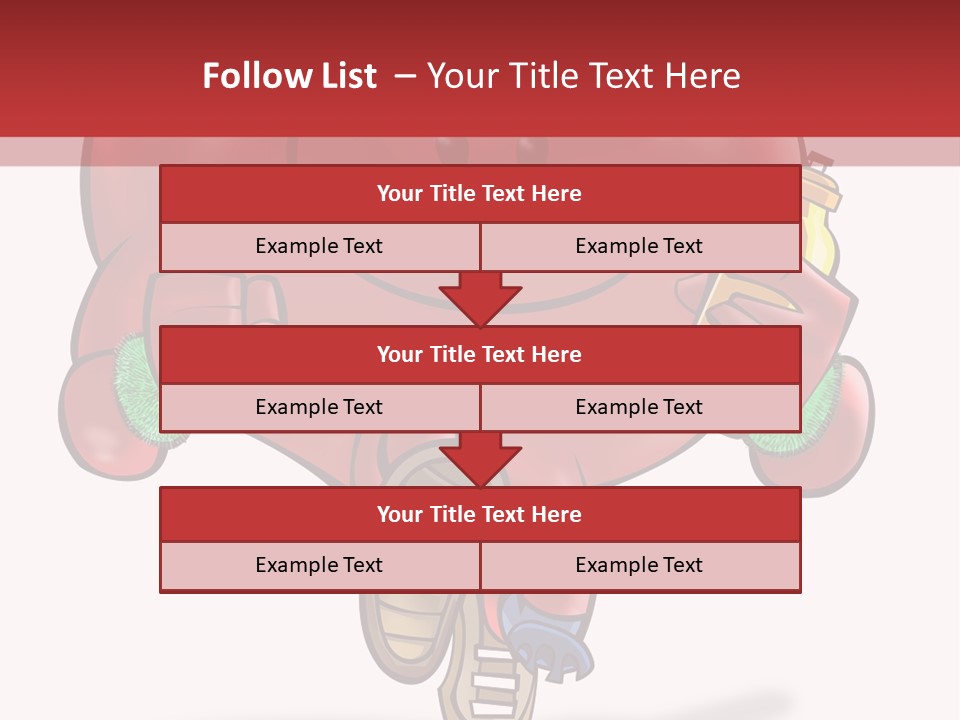 A Heart Running And Making Exercises PowerPoint Template