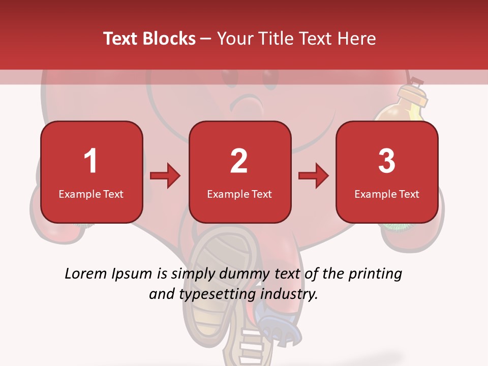 A Heart Running And Making Exercises PowerPoint Template