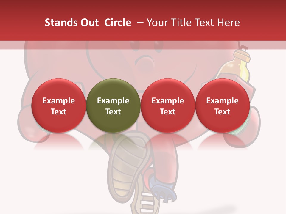 A Heart Running And Making Exercises PowerPoint Template