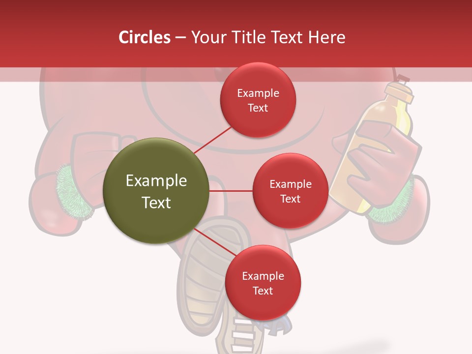 A Heart Running And Making Exercises PowerPoint Template