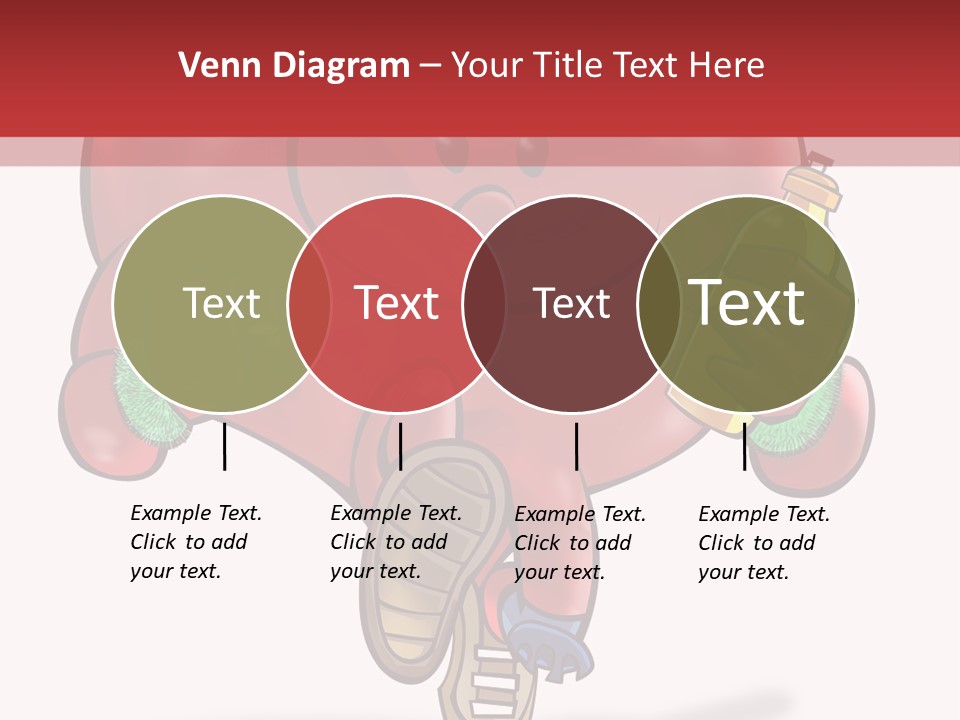 A Heart Running And Making Exercises PowerPoint Template