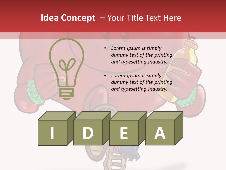 A Heart Running And Making Exercises PowerPoint Template