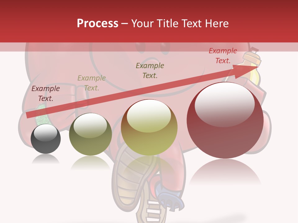 A Heart Running And Making Exercises PowerPoint Template