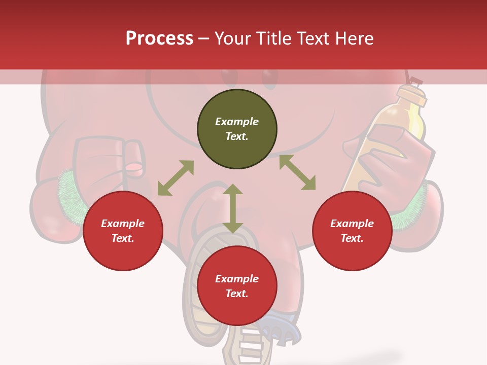 A Heart Running And Making Exercises PowerPoint Template