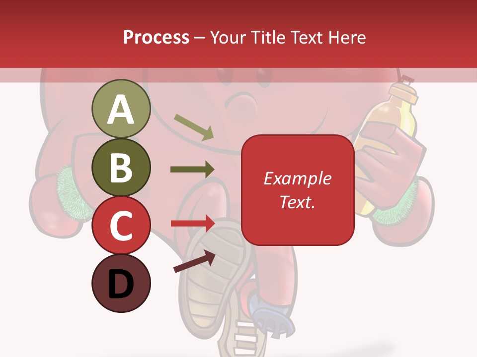 A Heart Running And Making Exercises PowerPoint Template
