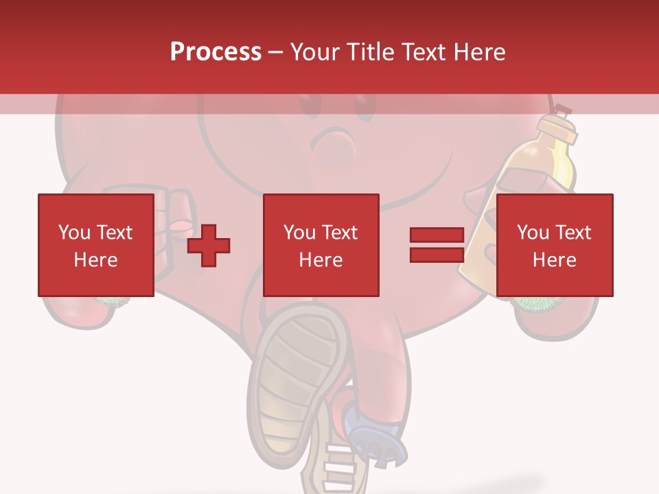 A Heart Running And Making Exercises PowerPoint Template