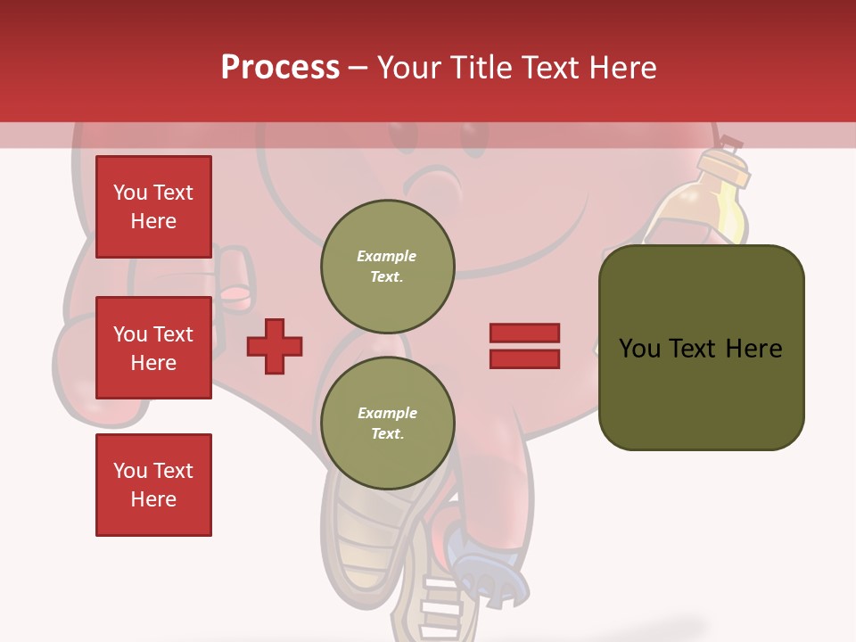 A Heart Running And Making Exercises PowerPoint Template