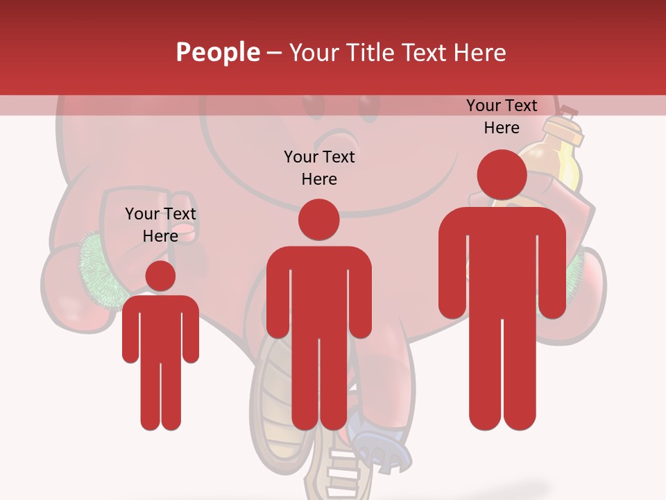 A Heart Running And Making Exercises PowerPoint Template