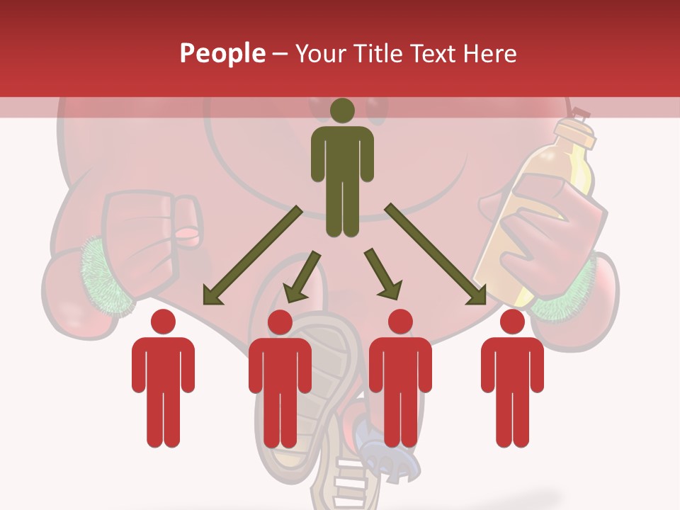 A Heart Running And Making Exercises PowerPoint Template