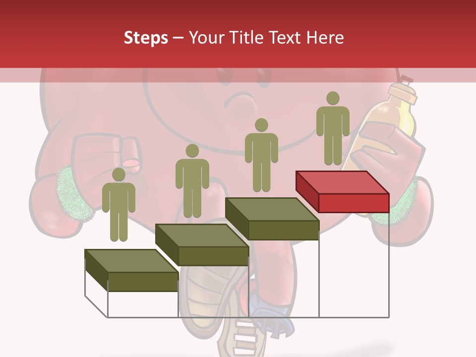 A Heart Running And Making Exercises PowerPoint Template