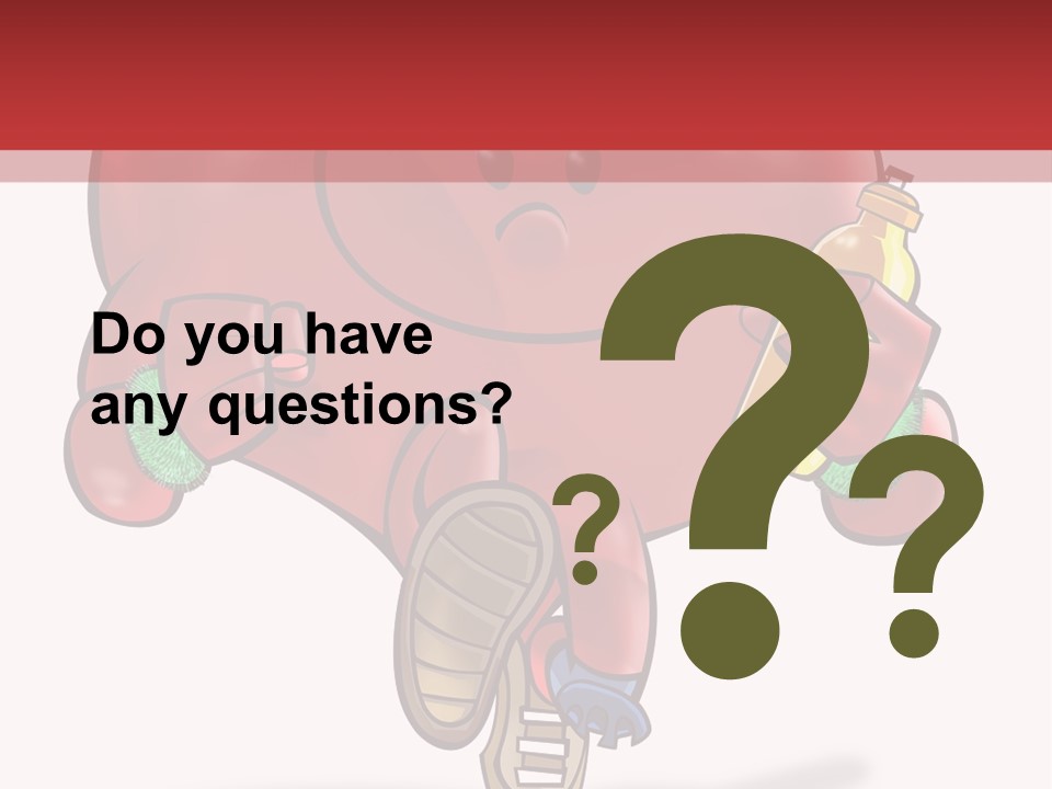 A Heart Running And Making Exercises PowerPoint Template