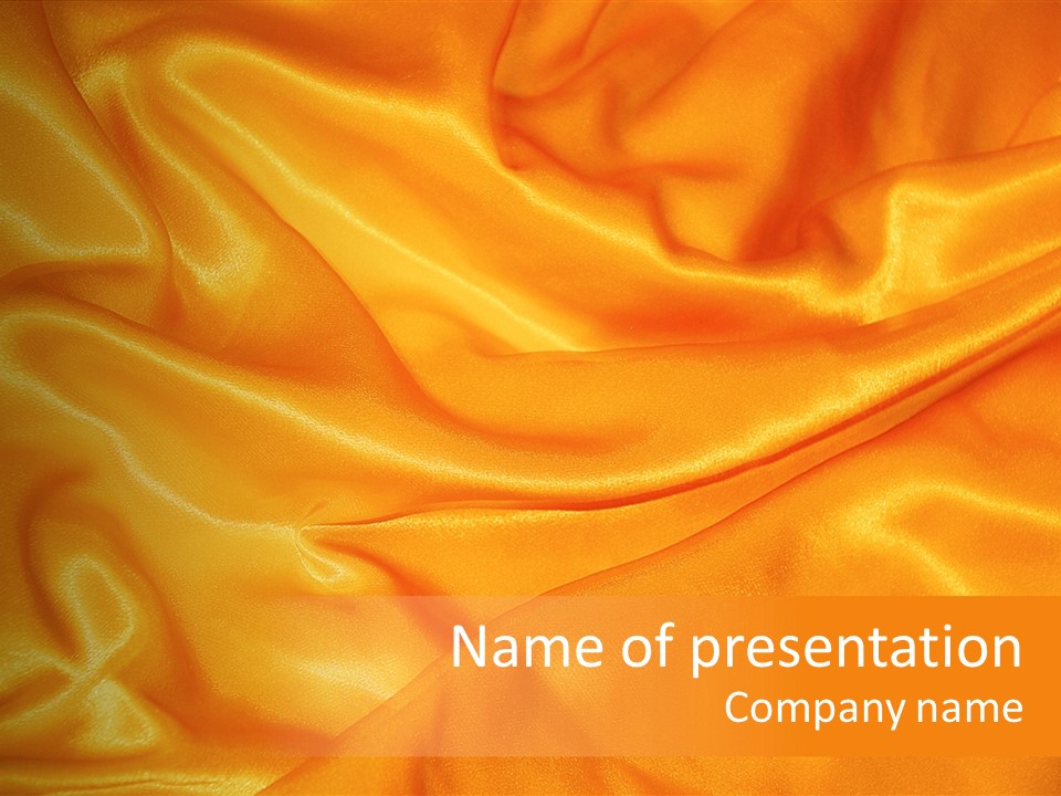 Golden Silk - Texture PowerPoint Template