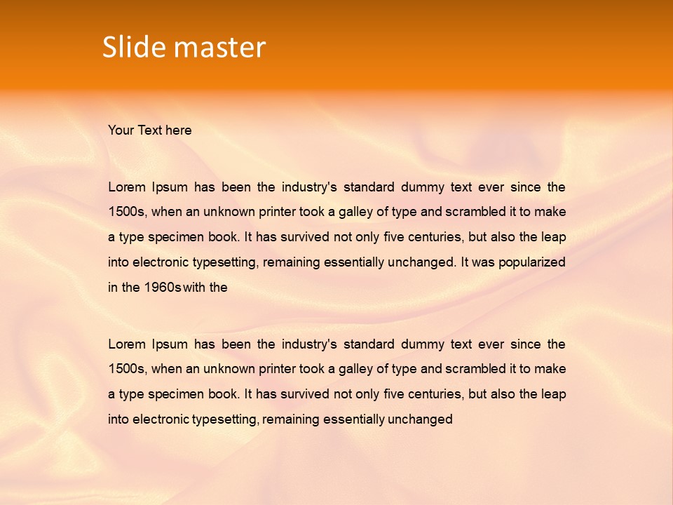 Golden Silk - Texture PowerPoint Template