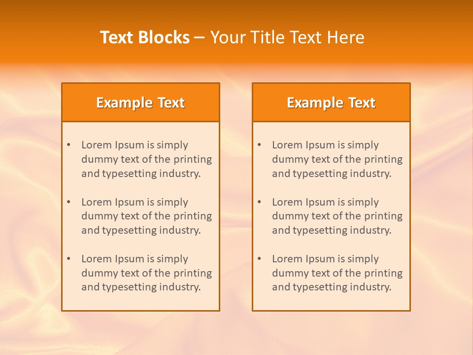 Golden Silk - Texture PowerPoint Template