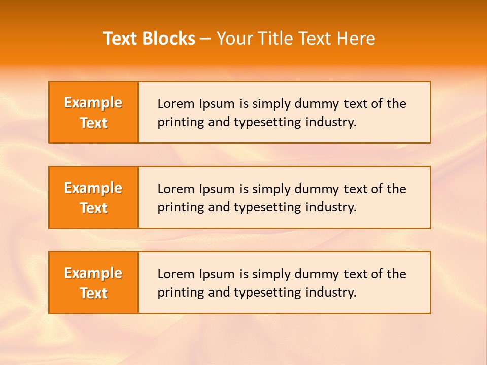 Golden Silk - Texture PowerPoint Template