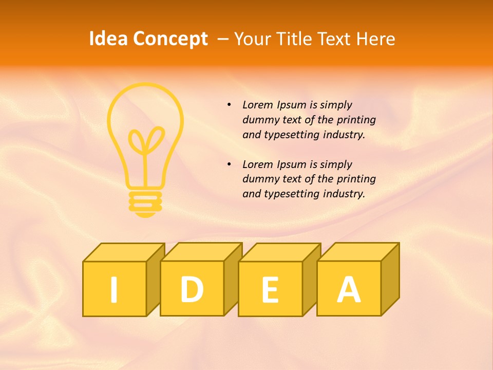 Golden Silk - Texture PowerPoint Template
