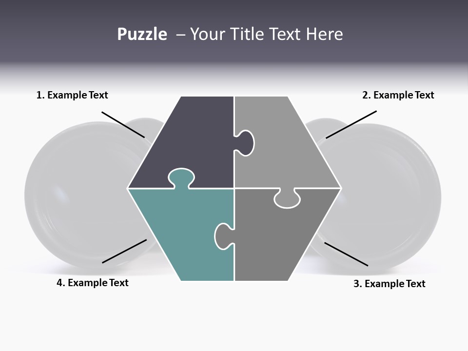 Black Binoculars On White Background. PowerPoint Template