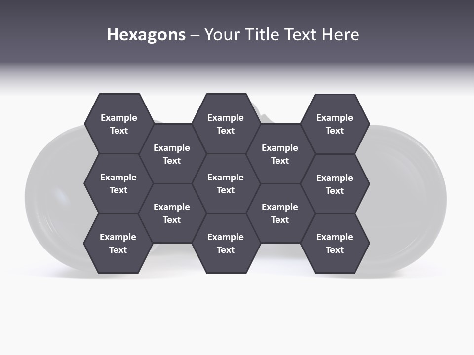 Black Binoculars On White Background. PowerPoint Template