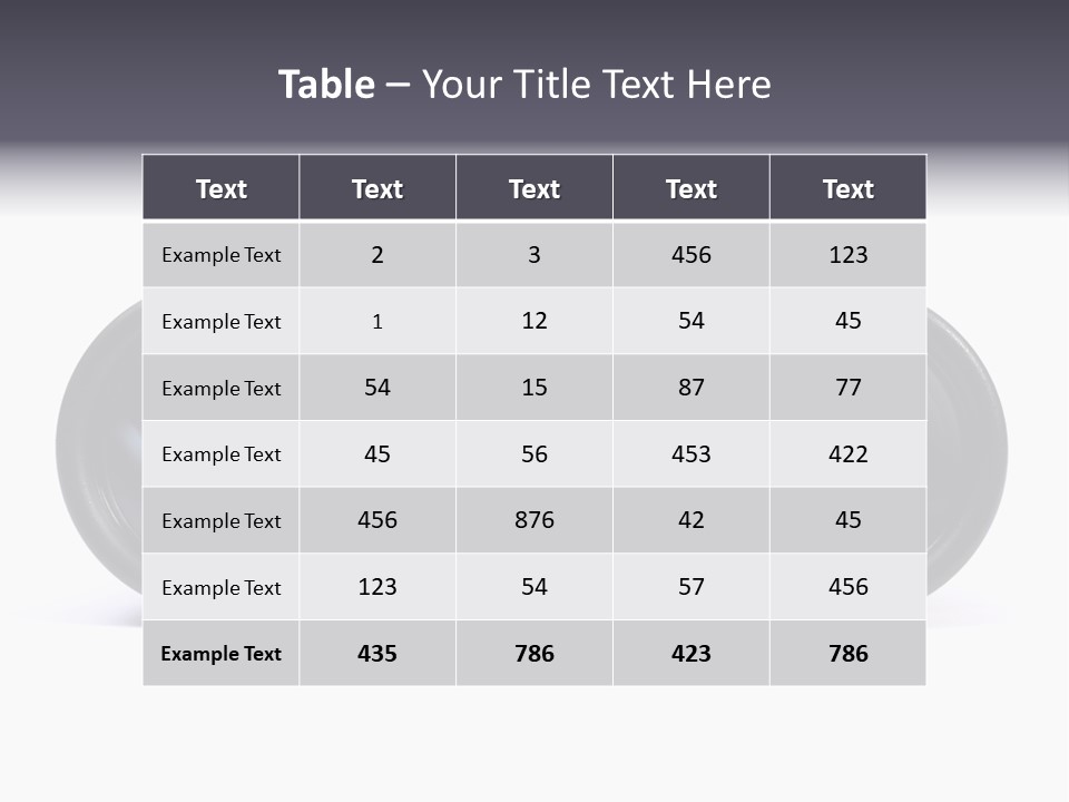 Black Binoculars On White Background. PowerPoint Template