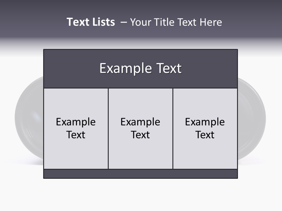 Black Binoculars On White Background. PowerPoint Template