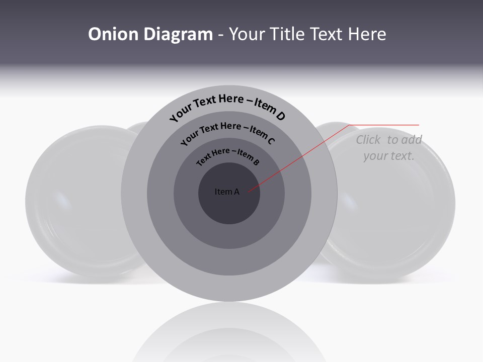 Black Binoculars On White Background. PowerPoint Template